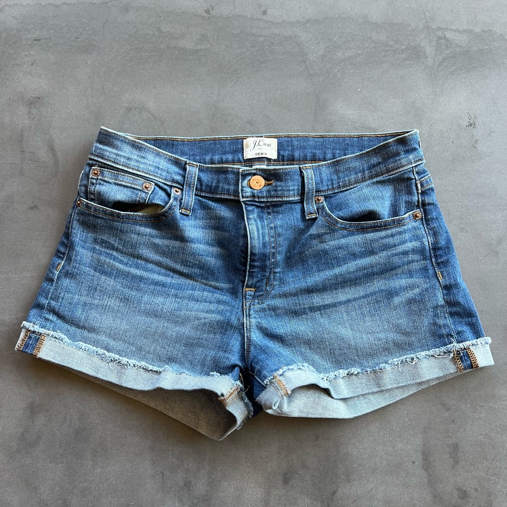 J. Crew Cuffed Cutoff Jean Shorts